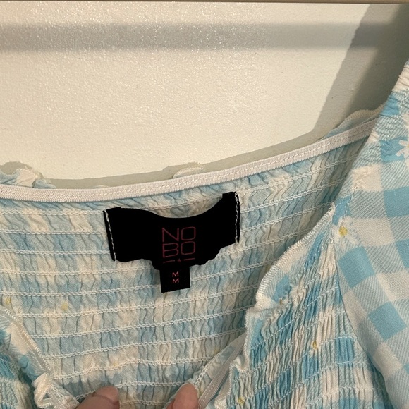 Vintage Blue Gingham Summer Dress - Picture 8 of 11